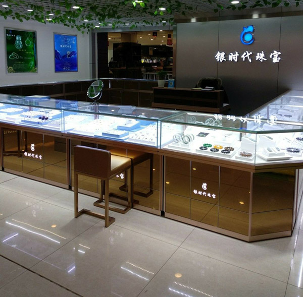 商場玻璃柜臺,珠寶展示柜,商場珠寶展柜